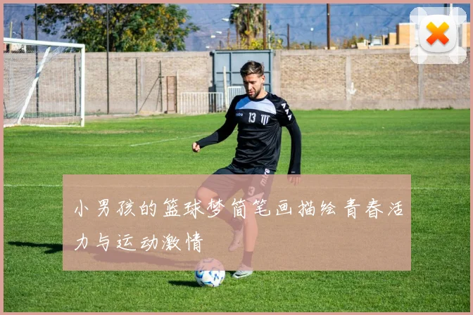 小男孩的篮球梦简笔画描绘青春活力与运动激情